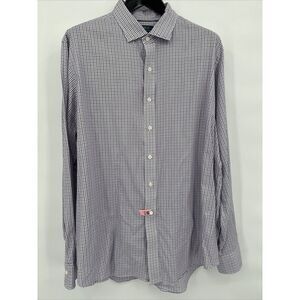 Polo Ralph Lauren Shirt Mens XXL White Windowpane RL Twill Long Sleeve Button Up
